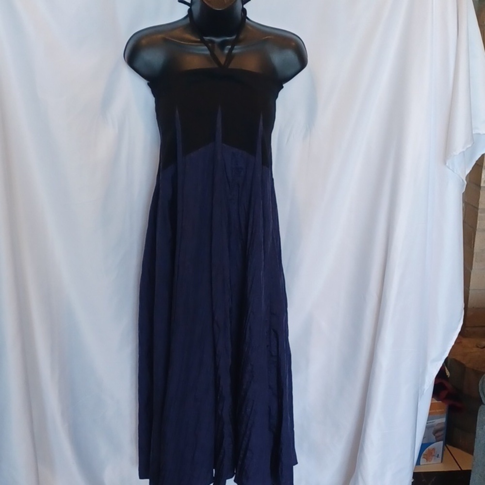 Bones and Roses Dress, one size, length adjustable, ties underneath to shorten